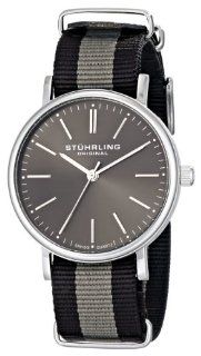 Stuhrling Original Men's 420.01 "Leisure Aquila" Stainless Steel Watch with Nylon Band at  Men's Watch store.