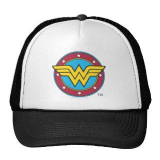 Wonder Woman Circle & Stars Logo Hats