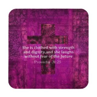Proverbs 3125 Inspirational Bible Verse  Women Coaster