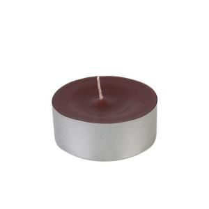 Zest Candle 2.25 in. Brown Mega Oversized Tealights (12 Box) CTM 011