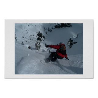 Backcountry Snowboarding Poster