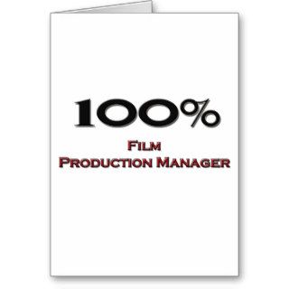 100 Percent Film Production Manager Card
