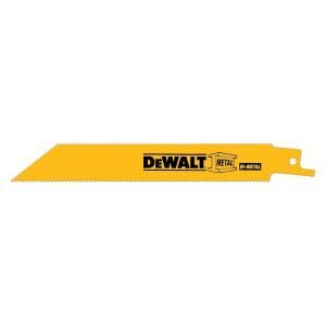 DEWALT 12 in. 10/14 Teeth per in. Straight Back Bi Metal Reciprocating Blade (25 Pack) DW4839B25