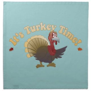 Turkey Time [Thanksgiving] Printed Napkin
