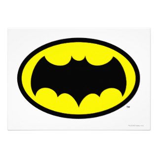 Batman Symbol Custom Invites