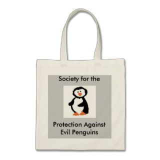 Society for the Protection Against Evil Penguins Bags