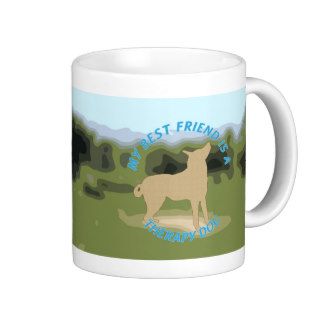 Best Friend Therapy Dog Coffee Mugs