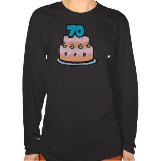 Birthday Cake 70th Birthday Gifts Shirt
