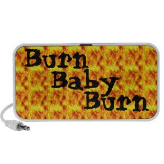 Burn, Baby, Burn 1970's Retro Laptop Speakers