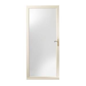 Andersen 3000 Series 36 in. Almond Right Hand Full View Storm Door Brass Hardware with Fast and Easy Installation System 3FVBEZR36AL
