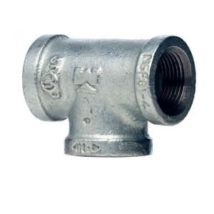 Mueller Global 3/4 in. x 3/4 in. x 1/2 in. Galvanized Malleable Iron Reducing Tee 510 743HN