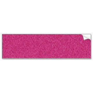 Beautiful girly hot pink glitter effect background bumper stickers