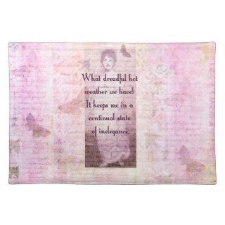 Humorous quote by Jane Austen Placemats