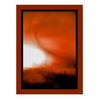 Tornado near Cordell, Oklahoma Poster