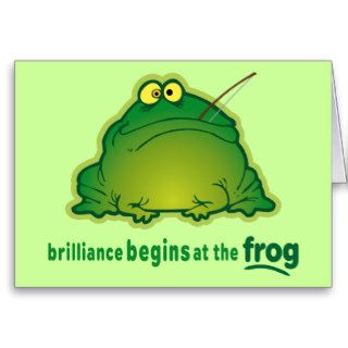 Begin At The Frog Funny Orchestra Joke Cards