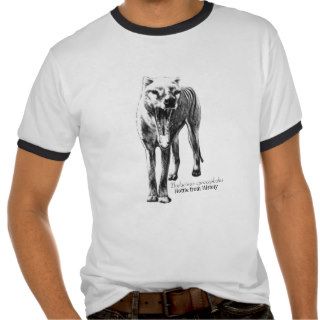 Hottie History, Thylacinus Cynocephalus T shirt