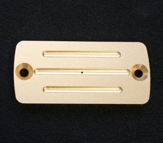 Accutronix Master Cylinder Cover with Milled Lines   Brass C199 M5 Automotive