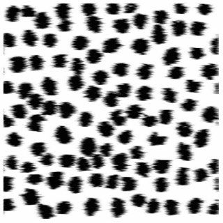 Black and White Dalmatian Print Pattern. Cut Outs