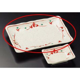sushi plate kbu226 07 682 [8.63 x 5.71 x 1.23 inch] Japanese tabletop kitchen dish Pottery dish powderˆpainting pottery dish [21.9x14.5x3.1cm] Japanese restaurant inn restaurant business kbu226 07 682 Kitchen & Dining