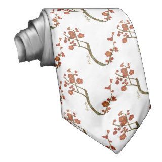 Plum Blossoms, Ogata Kōrin Fine Vintage Neckties