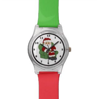 Christmas Santa Holiday May 28th wrist watch
