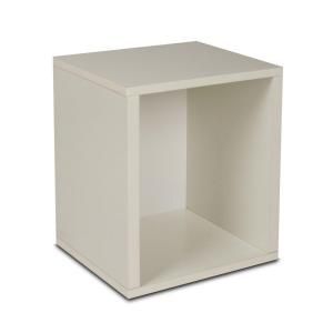 Way Basics Eco 15.5 in. White Storage Cube Plus BS 285 340 390 WE