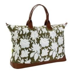 Women's Amy Butler Meris Duffle Bag Tropical Tea Leaf Amy Butler Fabric Duffels