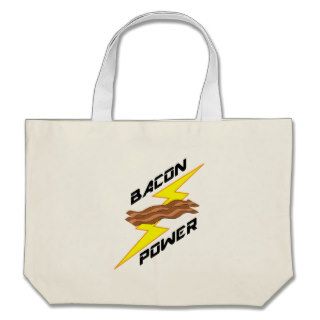 Bacon Power Tote Bags