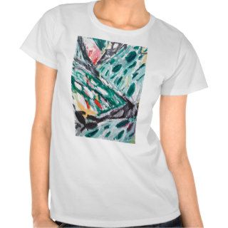 Green Mountain Rapids (abstract landscape) T shirt
