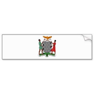 Coat of Arms of Zambia Bumper Stickers
