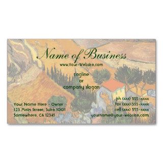 Valley with Ploughman Above; Vincent van Gogh Business Cards