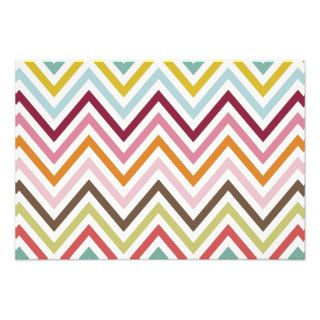 Colorful Zig Zag Stripes Lines Green Blue Pink Photo