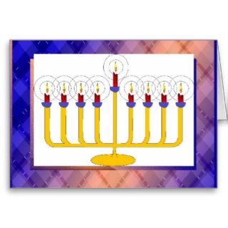 Happy Hanukkah Candle Stick Greeting Card