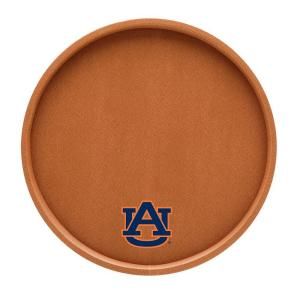 Kraftware Auburn 14 in. Basketball Texture Deluxe Round Serving Tray 23031B