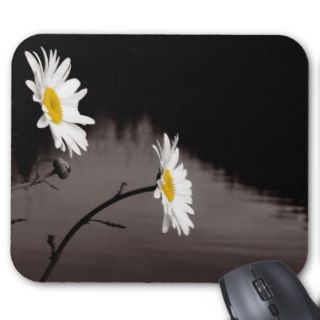 Two Daisies   Selective Color, Black and White Mousepads
