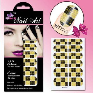 Kingsun 5Pcs/Lot Fashion Design Colourful Hot Sale Nail Decal Safe Non Toxic Nail Sticker MZFS227/228/229/230/231  Nail Art Equipment  Beauty