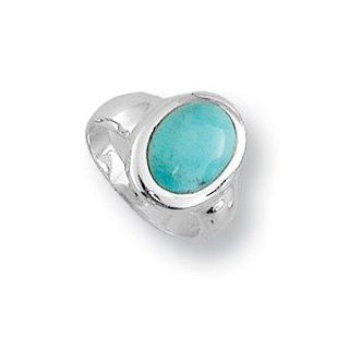 Oval Turquoise Ring (size 6) Jewelry