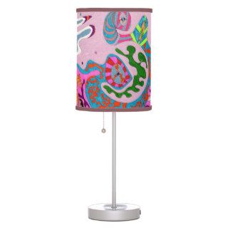 "Expression Fantastic" Abstract Art Table Lamps