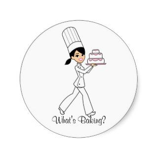 What's Cooking Sticker   Baker Girl