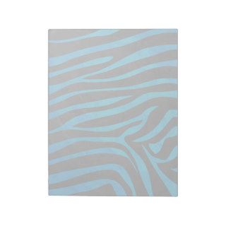 Zebra Black and Gray Print Memo Notepads