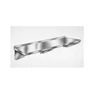 Stainless Steel Wall Shelf with Two Brackets   36"L x 16"D Health & Personal Care
