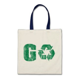 Go Green Recycle Canvas Bag