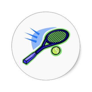 Tennis Racket & Ball Stickers