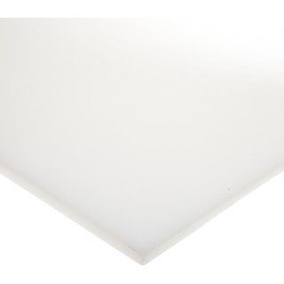 Polycarbonate (PC) Sheet, Impact Resistant, Opaque White, 0.236" Thickness, 24" Width, 24" Length (Pack of 1) Polycarbonate Plastic Raw Materials