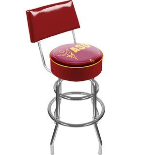 Trademark Games Offically Licensed Collegiate Padded Bar Stools with Back Trademark Games College Themed