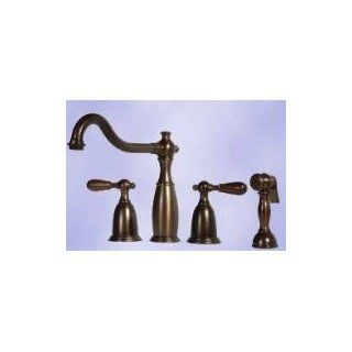 Cucina Vivaldi 8" Two Handle Faucet with Prestige Metal HandSpray 2300 24 CS (pvd) Polished Brass   Touch On Kitchen Sink Faucets  