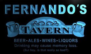 px237 b Fernando's Tavern Beer Mug Bar Pub Wine Neon Light Sign   Business And Store Signs
