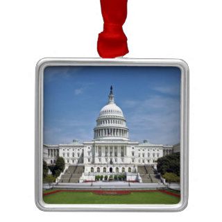 White House US Capitol Building Washington DC Christmas Tree Ornament