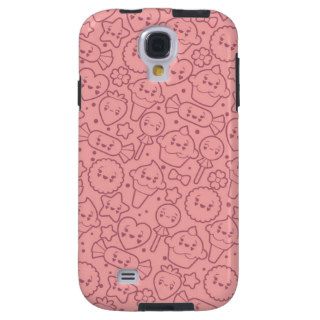 Kawaii pattern with cute cakes