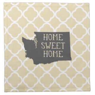 Home Sweet Home Washington Printed Napkin